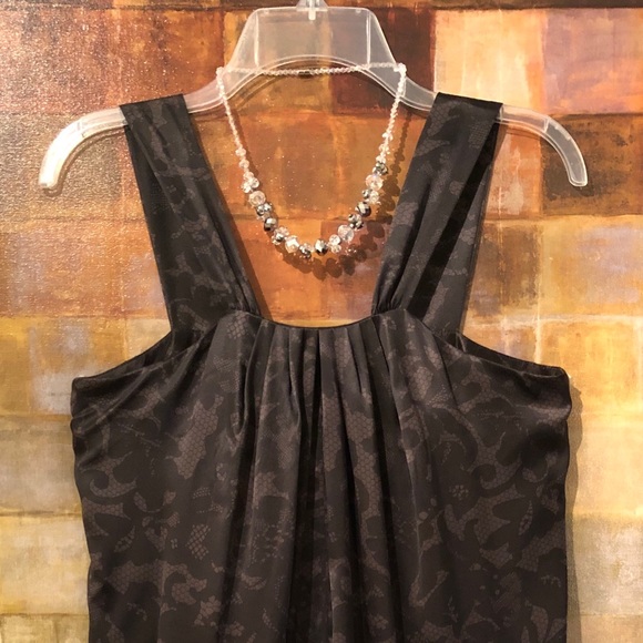 BANANA REPUBLIC Black & Gray Silk Sheath Dress NWT - Picture 8 of 8